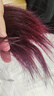 OKCS染发膏植物萃取纯盖白染发剂遮白黑茶色女自然黑自己在家染发 黑紫色（雅典娜紫） 齐耳短发装 实拍图