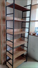 斯朴洛特书架落地置物架书柜家用靠墙铁艺多层收纳货架简易客厅架子图书馆 【亏量】黄梨木+黑架四层60 实拍图