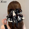简应舒花朵飘带蝴蝶发圈 后脑勺显脸小发夹盘发发抓头发夹子发夹鲨鱼夹 实拍图