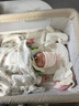 ANGI BABY新生儿婴儿床带尿布台可拼接大床宝宝摇摇床可移动多功能哄睡神器 云雾米 尿布台+椰棕棕垫+礼包 实拍图