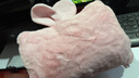 南极人可爱毛绒充电热水袋热敷暖手兔耳暖宝宝安全防爆智能自动断电 实拍图