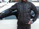 纽凯利（NUCKILY）自行车骑行服秋冬季公路车男士外套速干长袖上衣防风保暖长裤套装 繁星-黑色套装NJ525+NS358 XL 【推荐体重75-80kg】 实拍图