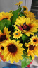 赟娅向日葵假花仿真花摆设客厅餐桌花艺摆件家居装饰塑料花束绢花盆栽 大向日葵+草编篮 实拍图