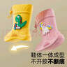 牧萌儿童雨鞋男童女童防水立体宝宝防滑耐磨卡通雨靴 挖掘机恐龙 20码 实拍图