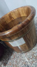 川柏香实木泡脚桶木桶洗脚盆木桶家用足浴桶泡脚木质香柏木碳化木制脚盆 30cm 【碳化带盖】+艾90+按+贴 实拍图