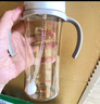 贝亲（Pigeon）自然成长翻盖直饮吸管 大童奶瓶330ml 经典款 18月+  AA278 实拍图