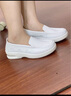回力护士鞋女秋冬软底休闲单鞋小白鞋女鞋轻便止滑舒适平底医护鞋子 0026白色（正常尺码） 【雕花镂空款】 36 实拍图