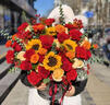 冉子花坊鲜花速递同城配送向日葵混搭抱抱桶玫瑰送女友爱人生日礼物真鲜花 美好祝愿 实拍图