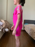 洲克（ZOKE）儿童连体泳衣小孩中大童防晒速干泳装温泉女116504403 玫红18 实拍图