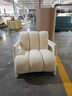 奶油风单人沙发椅设计师客厅懒人沙发家用小户型轻奢休闲椅网红款 牛油果绿 实拍图