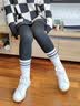 浪莎袜子女秋冬100%纯棉防臭吸汗透气中筒袜全棉条纹百搭学生袜 【白1米1灰1咖1橘1】 5双 均码 实拍图