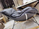 柚公馆摇摇摇椅躺椅大人客厅阳台懒人沙发家用单人逍遥龙虾网红休闲蜗牛 米白色 标准款进口科技布单坐垫 实拍图