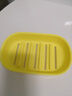 茶花（CHAHUA）沥水肥皂盒家用北欧创意大号皂架浴室塑料简约欧式双层香皂盒 磨砂双层沥水款黄色1只 实拍图