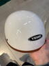 野马（YEMA）3C认证352S电动摩托车头盔男复古瓢盔电瓶车安全帽女四季轻便式半盔 夏季 均码 纯白色 实拍图