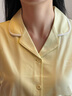 蕉内301H睡衣男女士纯棉情侣家居服长袖套装吸湿速干春秋季软棉棉内衣 【女士】豆黄 L 实拍图