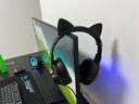 漫步者（EDIFIER）HECATE G2pro头戴式游戏耳机电竞7.1声道降噪麦克风电脑台式网课办公fps耳麦带声卡线控USB礼物男 【深渊黑猫耳版】小金标+可拆猫耳 实拍图