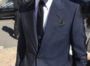 花花公子商务西服套装男西装男式西服正装工作职业装男装结婚新郎伴郎礼服 黑色两扣西服+西裤+衬衫+大礼包 L 实拍图