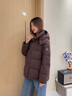 波司登（BOSIDENG）25新款紫芋松松羽绒服女短款90绒脱卸帽可收腰保暖外套B250245296 【趋势推荐】旷野棕7E70 M 165/88A 体重约110-120斤 实拍图