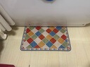 家用厨房地垫卫生间入户门脚垫玄关卫浴吸油吸水长条垫卧室床边毯 GZN-复古彩砖 40×60cm+40×120cm【2件装】 实拍图