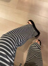 【窄版直筒】女装黑白条纹阔腿裤春夏新款高腰垂感休闲拖地长裤 白条纹 小码90-120斤可穿 实拍图