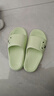 凉拖鞋男士夏季新款室内家居防滑浴室洗澡踩屎感厚底情侣一字拖鞋 绿色 38-39 实拍图