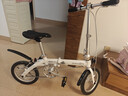 大行（DAHON） 412折叠自行车14英寸单速超轻迷你铝合金学生成人单车BYA412 白色 实拍图