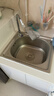 柯邦不锈钢水槽洗菜池水槽单槽一体拉丝加厚不锈钢洗菜盆厨房阳台水槽 单冷龙头套餐 升级加厚42*36 实拍图