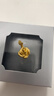 周大福玫瑰花足金黄金吊坠约4.6g EOF1083生日礼物 实拍图