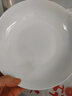 纯白简约风8英寸陶瓷圆盘酒店菜盘甜品摆盘创意釉下彩家用饭盘 8英寸白瓷盘2只装 实拍图