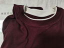 【阿玛尼制造商】女夏季新款天丝羊毛撞色短袖衫显瘦半袖 安可拉红 L （105-120斤） 实拍图