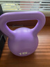 朗威壶铃哑铃女士健身家用器材男士竞技浸塑亚玲球提壶哑铃5-20磅健身 6.8kg =紫15磅+紫色女哑铃2kg一对 实拍图
