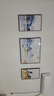 诗六艺家饰客厅装饰画北欧现代简约沙发背景墙挂画三联画大气轻奢壁画晶瓷画 背靠金山（铝合金外框） 镶钻画左右40*60+中间80*60亮面 实拍图