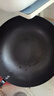 小熊（Bear）炒锅铁锅精铁加厚锤纹锅健康无涂层真不锈免开锅28cm实木锅盖 实拍图