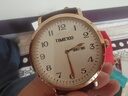 时光一百（TIME100）手表男复古星期日历月相考试手表日本进口机芯瑞士品质国表前十名 星期日历学生考试专用钢壳棕色 实拍图