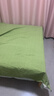 老粗布100纯棉床单单件宿舍单人全棉加厚床笠棉麻条纹被单三件套 【吸湿透气 亲肤舒睡】清新格绿 床单200x230cm【适用于1.5米床】 实拍图
