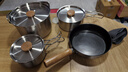 京东京造 304不锈钢户外锅具四件套户外露营炉具炊具野餐装备套锅煎锅汤锅 实拍图