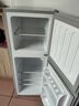 南极人小冰箱迷你小型家用 两用冷藏冷冻宿舍寝室双门办公室出租房用电冰箱一级能效节能省电 158L【冷藏冷冻 一级能效】银色 实拍图