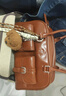 南风Chio2nd桑巴酒廊枕头包包女包秋冬复古波士顿包通勤手提单肩包 【棕色】桑巴酒廊枕头包 实拍图