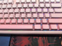 狼蛛（AULA）F87ProV2客制化无线机械键盘电竞游戏专用  蓝牙/2.4G/有线三模连接全键热插拔gasket结构办公键盘 F87ProV2大宗师版【海棠轴】粉色渐变侧刻 实拍图