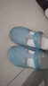 华美健步洞洞鞋女防滑包头凉拖鞋海边沙滩鞋柔软果冻鞋HM2136天蓝36 实拍图