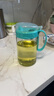 茶花（CHAHUA）厨房玻璃油壶调味罐油罐醋瓶酱油瓶带防尘盖防漏油瓶 4格绿色+大号油壶绿色 倒油壶 550ml 实拍图