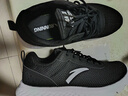 安踏男鞋运动鞋男秋冬季男士软底网面跑步鞋休闲鞋皮面保暖防水鞋子男 （软底网面透气）黑/安踏白 41 （8码） 实拍图