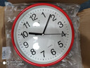 康巴丝（Compas） 挂钟走时客厅办公室钟表挂墙2024新款简约创意时钟时尚石英钟 3018红色23CM 实拍图
