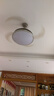 四季沐歌（MICOE）隐形led餐厅吸顶风扇灯卧室极简约灯具现代中式灯饰变频遥控 70瓦-50*50cm离线语音款-白枫 实拍图