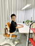 飞旺藤达升降学习桌中小学生家用手摇升降电脑桌书桌学生写字桌手动桌 【极简·白手摇升降】100*60单桌 实拍图