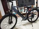 五羊锂电池助力电动自行车禧玛诺变速超长续航山地车男女士双碟刹单车 磨砂黑-6A-26寸-续航60km 实拍图