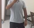 京东京造【100系列云感速干】运动短袖Polo衫男跑步健身户外 浅蓝色2.0  实拍图
