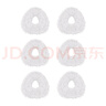 万创 适配云鲸J1/J2/J3/J4专用云鲸清洁剂配件抹布拖布过滤网边刷滚刷清洁液云鲸配件耗材 【J3/J4/Lite】白色抹布6片 实拍图