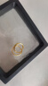 老庙黄金耳环批花C形耳钉耳圈送老婆送妈妈生日礼物 实拍图