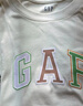 GAP女装2025夏季新款纯棉彩色胶印logo短袖T恤常规休闲上衣765994 灰白色 S (160/80A) 亚洲尺码 实拍图